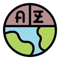 Language learning app connecting people worldwide through education vector