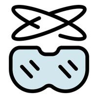 Virtual reality glasses creating immersive digital experiences vector