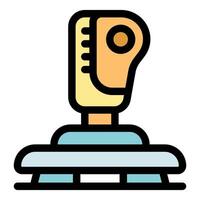 Gear shift lever enabling smooth gear changing in vehicles vector