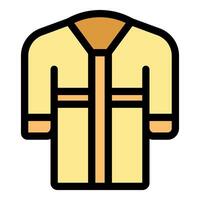 Firefighter uniform protecting from high temperatures and flames vector