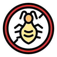 Stop sign warning against termites and pests infestation vector