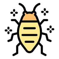 Cockroach insect spreading germs and diseases, causing disgust and hygiene problems vector