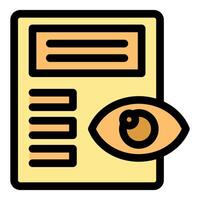 Observing website data analytics and digital marketing metrics report icon vector