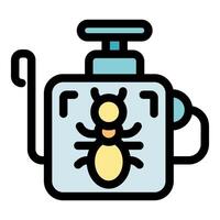 Electronic insect killer lamp showing dead insect inside vector