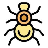 Encephalitis virus crossing legs and smiling, showing threatening attitude vector