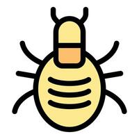 Dust mite causing allergy and asthma symptoms vector