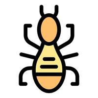 Termite insect exterminating wood in house damage and pest control vector