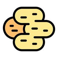 Python programming language logo representing coding and software development vector
