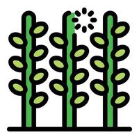 Smart farming technology increasing crop yield with precision agriculture vector