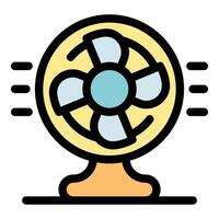 Ventilator blowing fresh air in a room, refreshing environment vector