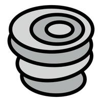 Compression spring making a perfect mechanical structure vector