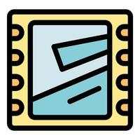 Cpu chip representing computing power and technology innovation vector