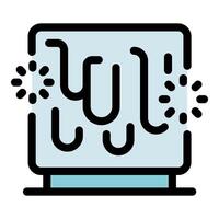 Smart home climate control system managing temperature and humidity vector