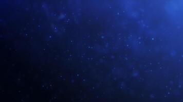 Shining glittering sparkling dust particles, energy levitating in space. Glowing abstract bokeh of dust particles randomly spin floating in the air on dark background. 4k 60fps looped graphic. video