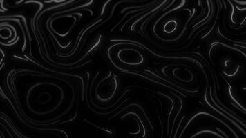 Topographical technology landscape of white glowing lines on a dark background. Abstract digital moving shiny elements of soft geometric wall surface.Blank frame. For business 4k 60fps loop. video