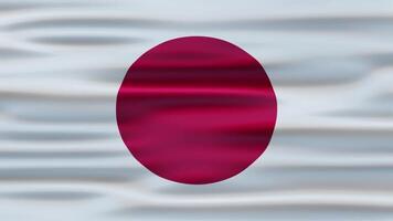 Japan Realistic Waving Flag Animation video