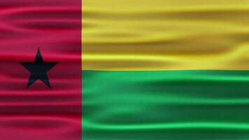 Guinea-Bissau Realistic Waving Flag Animation video
