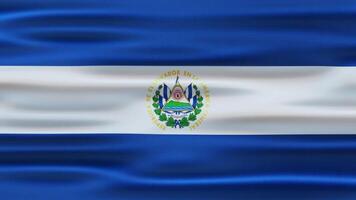 El Salvador Realistic Waving Flag Animation video