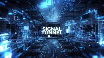 Technology Signal Tunnel motion_graphic