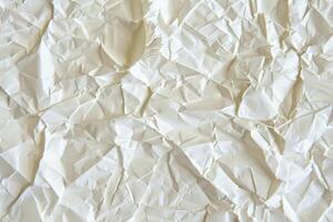 A Crumpled Sheet of White Paper with a Tear photo