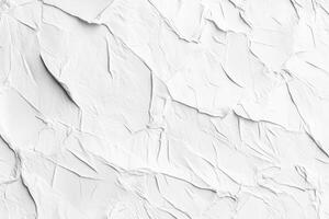 White Abstract Textured Surface with Wrinkles and Creases photo