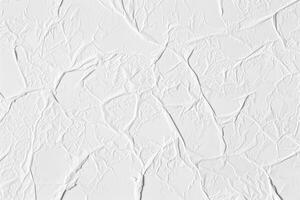 Abstract White Crumpled Paper Texture photo
