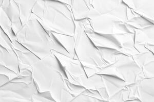 A Close-Up of Crumpled White Paper with a Textured Surface photo