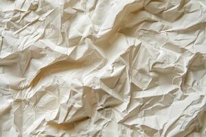 Abstract Wrinkled White Paper Texture photo