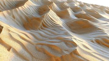 Textured Sand Dunes with Light and Shadow Patterns photo