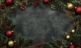 A black background with a red and gold frame photo