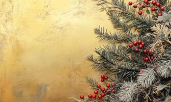 A gold background with a tree on it photo