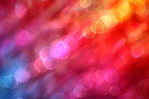 Vibrant Abstract Bokeh Background for Creative Design Projects photo