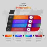 Modern infographics options banner. Can be used for workflow layout, diagram, number options, web design with Letter I Infographic vector