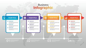Infographic steps collection flat design. Can be used for workflow layout, diagram, business step options, banner, web design vector