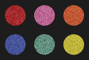 Glitter set, Shiny colorful backgrounds vector