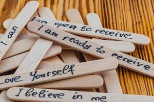 I am ready to receive, positive thoughts to increase self esteem, improvement photo