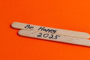 Be happy in the new year, smile, positive thoughts to increase self esteem photo