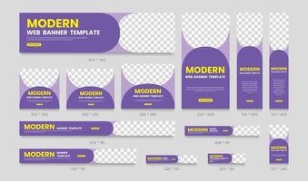 Modern banner template design for web page, ads, background, backdrop, vector