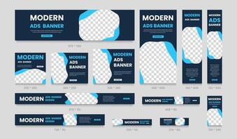 Business Ad Banner Template Design. Vertical, Horizontal, Square Social Media Post Template vector
