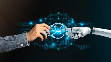Communication and interaction with technology ,Chatbot Chat with AI ,Learning AI and Artificial Intelligence ,future world innovation ,robot application ,information exchange technology photo