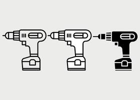 screwdriver icon isolated on white background vector