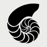 seashell icon isolated on white background vector