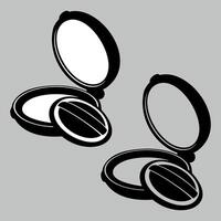 face powder icon isolated on white background vector
