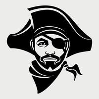 pirate icon isolated on white background vector