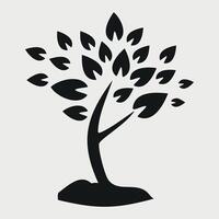 tree icon isolated on white background vector