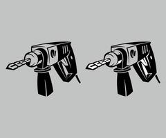 electric drill icon isolated on white background vector