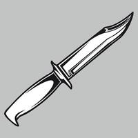 icono de cuchillo aislado sobre fondo blanco vector