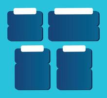 Blue Gradient Voucher Discount Sale with White Rectangle on Soft Blue Background vector