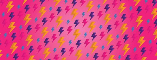 Colorful Flash Sale Pattern on Pink Gradient Background vector