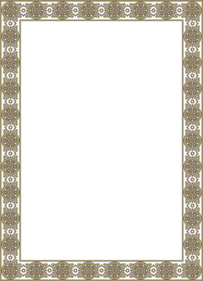 square gold and black ancient Russian ornament. Slavic rectangle, border, frame. Painting of the royal chambers.